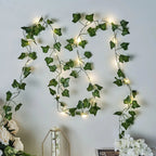 String Lights Solar-Powered Dusk-to-Dawn Realistic Ivy