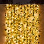 String Lights Solar-Powered Dusk-to-Dawn Realistic Ivy