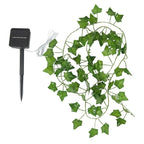 String Lights Solar-Powered Dusk-to-Dawn Realistic Ivy