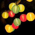 String Lights Solar-Powered Fabric Shade IP44