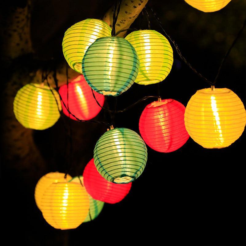 String Lights Solar-Powered Fabric Shade IP44