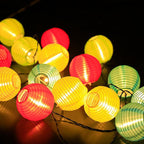 String Lights Solar-Powered Fabric Shade IP44