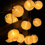 String Lights Solar-Powered Fabric Shade IP44