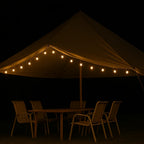 String Lights Solar Powered Warm White IP65