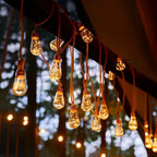 String Lights Solar Retro Filament IP65 Waterproof
