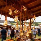 String Lights Solar Retro Filament IP65 Waterproof