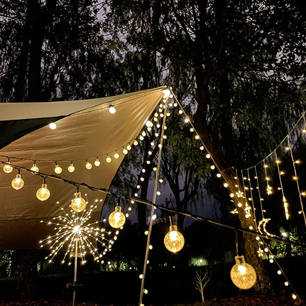 String Lights Solar Twinkle 10m Waterproof