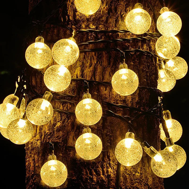 String Lights Solar Twinkle 10m Waterproof