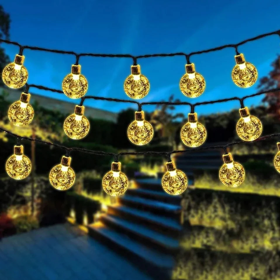 String Lights Solar Twinkle 10m Waterproof