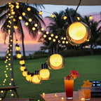 String Lights Solar & USB Remote Control 8 Modes