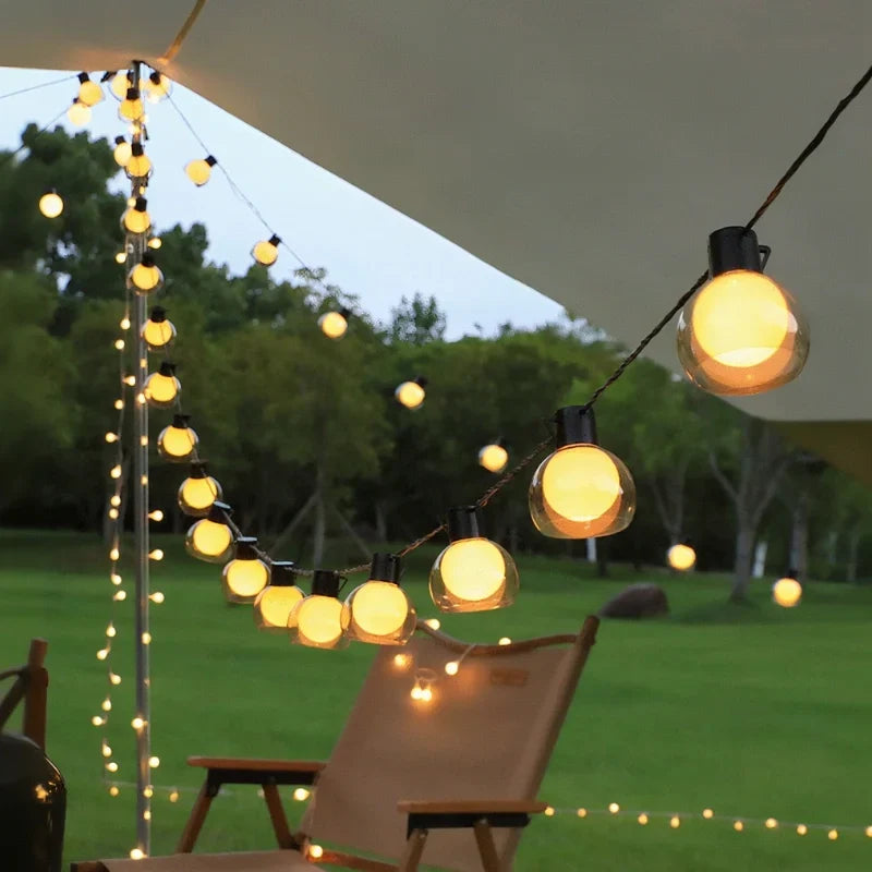 String Lights Solar & USB Remote Control 8 Modes