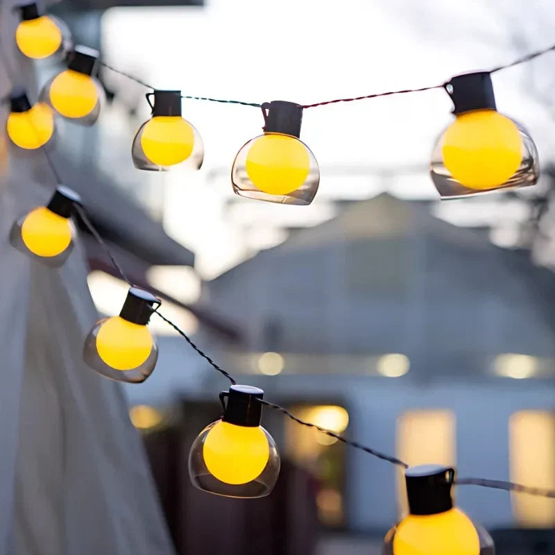 String Lights Solar & USB Remote Control 8 Modes