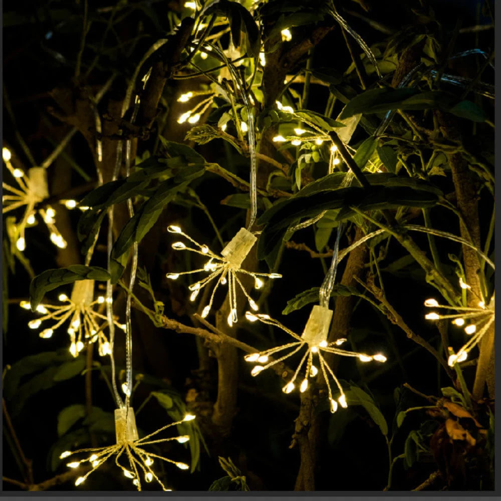 String Lights Starburst Warm White 200 LEDs