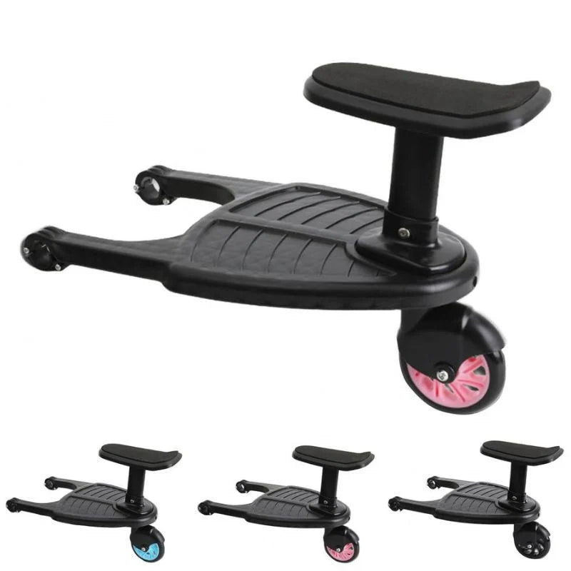 Stroller Board Tool Free Quick Connector & 360 Degree Swivel
