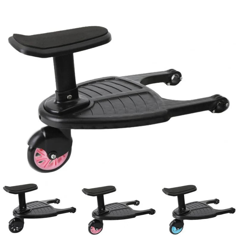 Stroller Board Tool Free Quick Connector & 360 Degree Swivel