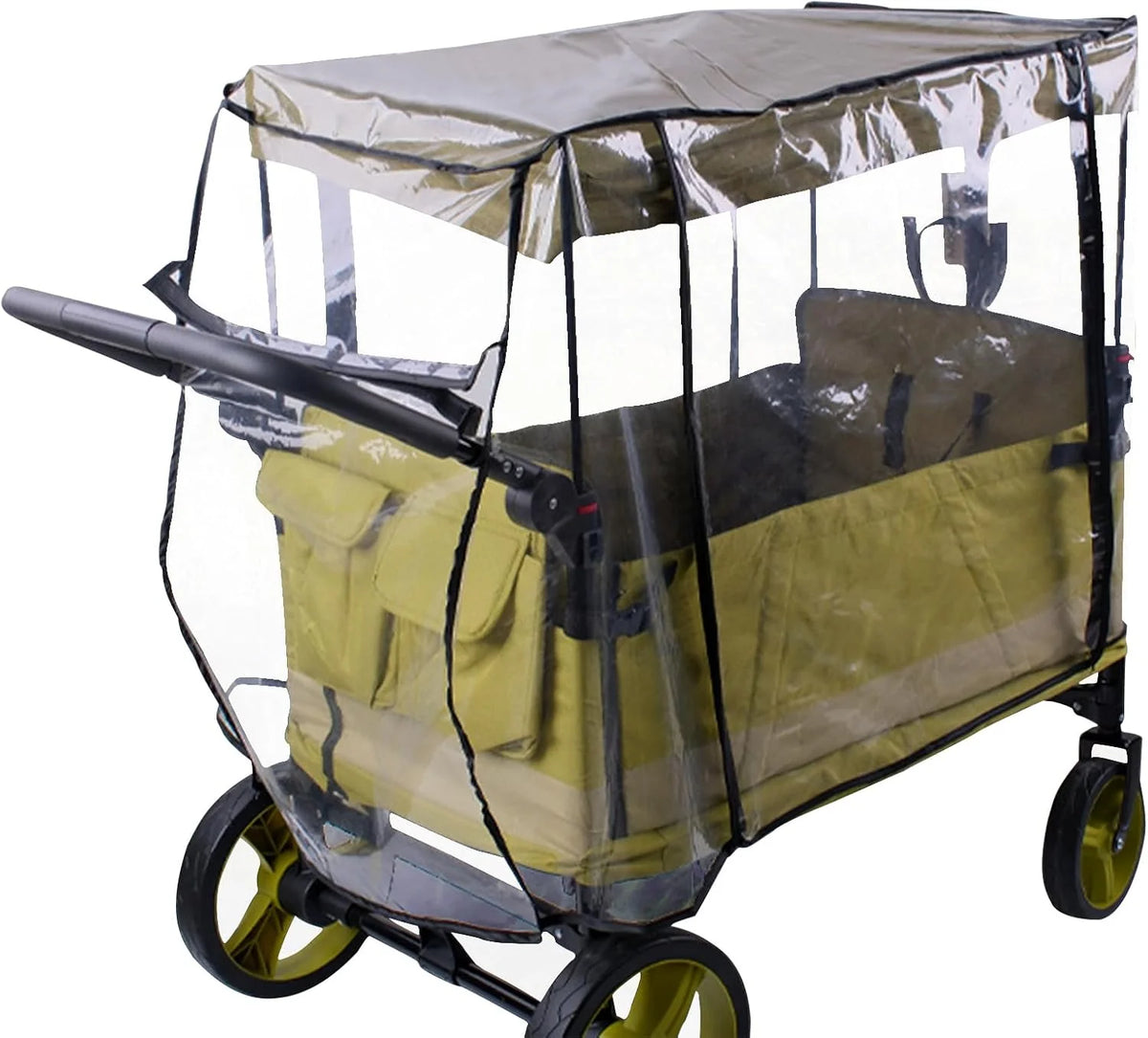 Stroller Rain Cover Double & Quad Waterproof Removable Screens