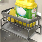 Strong Adhesive Rust-Proof Carbon Steel Wall-Mounted Sponge & Towel Rack (Open-Base)
