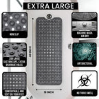 Strong-Suction Quick-Draining Bathtub Mat (39" x 16")