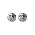 Stud Earrings Handcrafted Pumpkin Skull 925 Sterling Silver