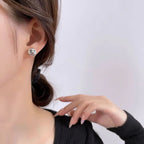 Stud Earrings Handcrafted Pumpkin Skull 925 Sterling Silver