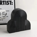 Sturdy Ceramic Cloud-Shaped Bookends (Set of 2)