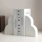 Sturdy Ceramic Cloud-Shaped Bookends (Set of 2)