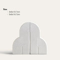 Sturdy Ceramic Cloud-Shaped Bookends (Set of 2)