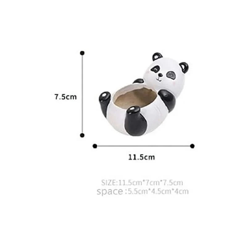 Succulent Planter Panda-Shaped Compact & Lightweight