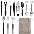 Succulent Tool Set 12-Piece Stainless Steel Heads & Linen Bag