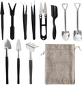 Succulent Tool Set 12-Piece Stainless Steel Linen Bag
