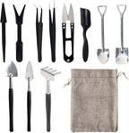 Succulent Tool Set 12-Piece Stainless Steel Linen Bag