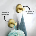 Suction Cup Hook Press-To-Lock Silicone Seal 15 lb Capacity