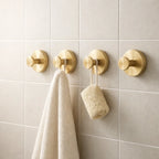 Suction Cup Hooks Stainless Steel Drill-Free Set of 4