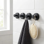 Suction Cup Hooks Stainless Steel Drill-Free Set of 4