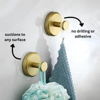 Suction Hooks Tool-Free Repositionable 15 lb Capacity