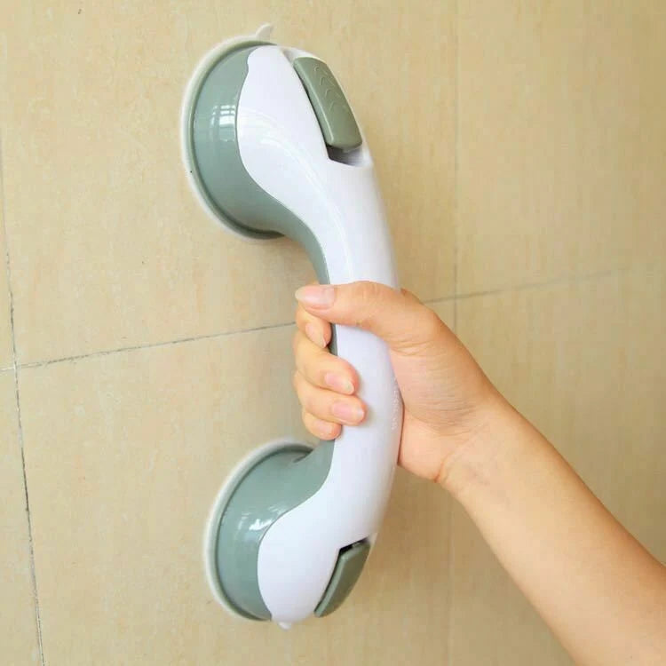 Suction Shower Grab Bar Dual-Lock Ergonomic Grip 300 lb
