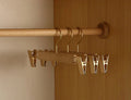 Suit & Coat Hangers Camphor Wood Non-Slip Flocked Rod