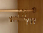 Suit & Coat Hangers Camphor Wood Non-Slip Flocked Rod