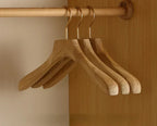 Suit Hanger Camphor Wood Wide Rounded Shoulders
