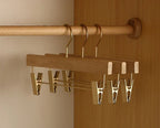 Suit Hanger Camphor Wood Wide Rounded Shoulders