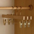 Suit Hanger Wide Contoured Shoulders Adjustable Clips