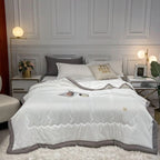 Summer Blanket Moisture-Wicking & Breathable Washed Cotton Blend
