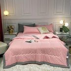 Summer Blanket Moisture-Wicking & Breathable Washed Cotton Blend