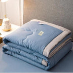 Summer Blanket Moisture-Wicking & Breathable Washed Cotton Blend
