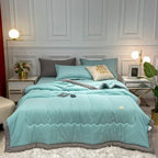 Summer Blanket Moisture-Wicking & Breathable Washed Cotton Blend