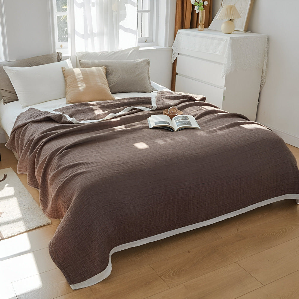 Summer Blanket Multi-Layer Muslin Machine Washable