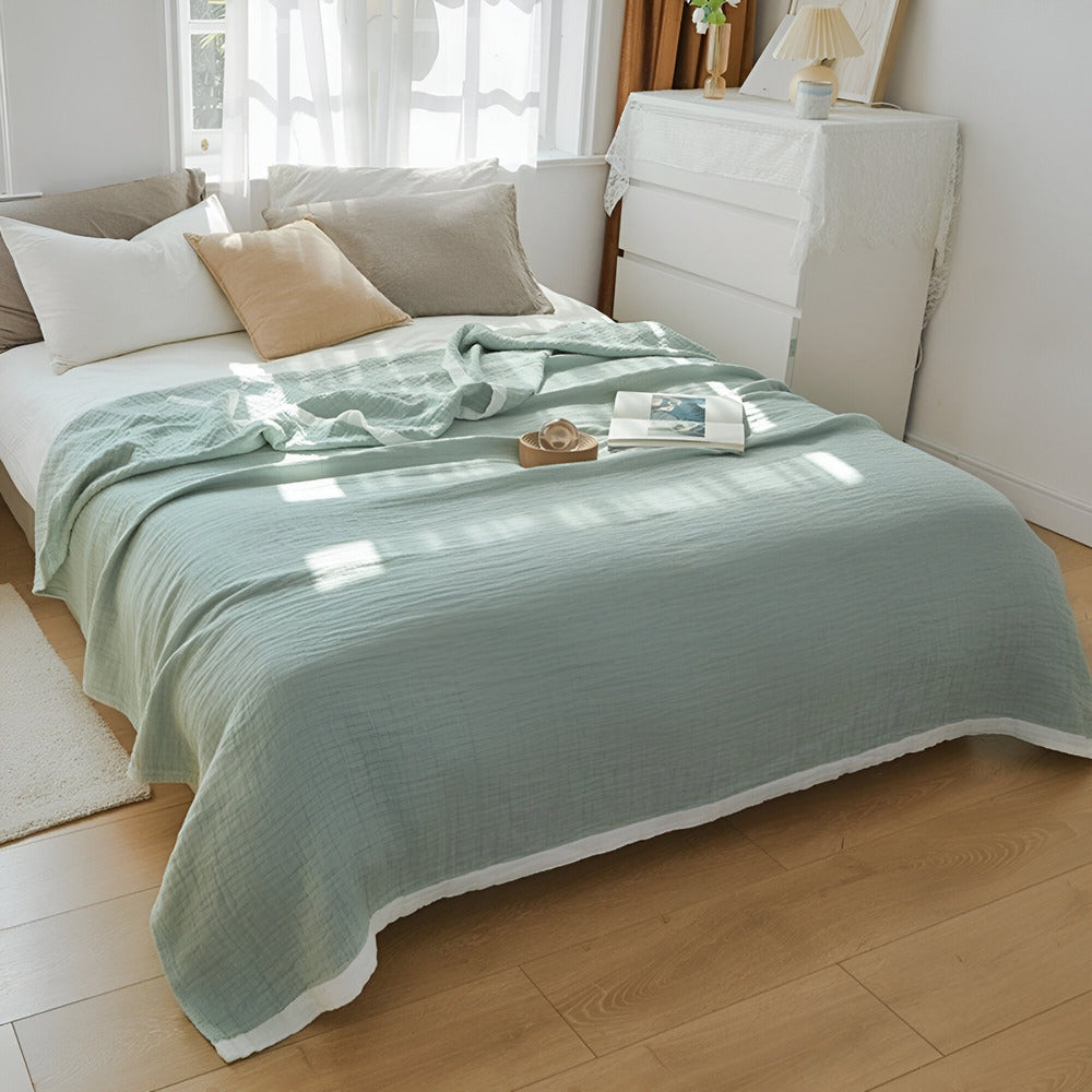 Summer Blanket Multi-Layer Muslin Machine Washable
