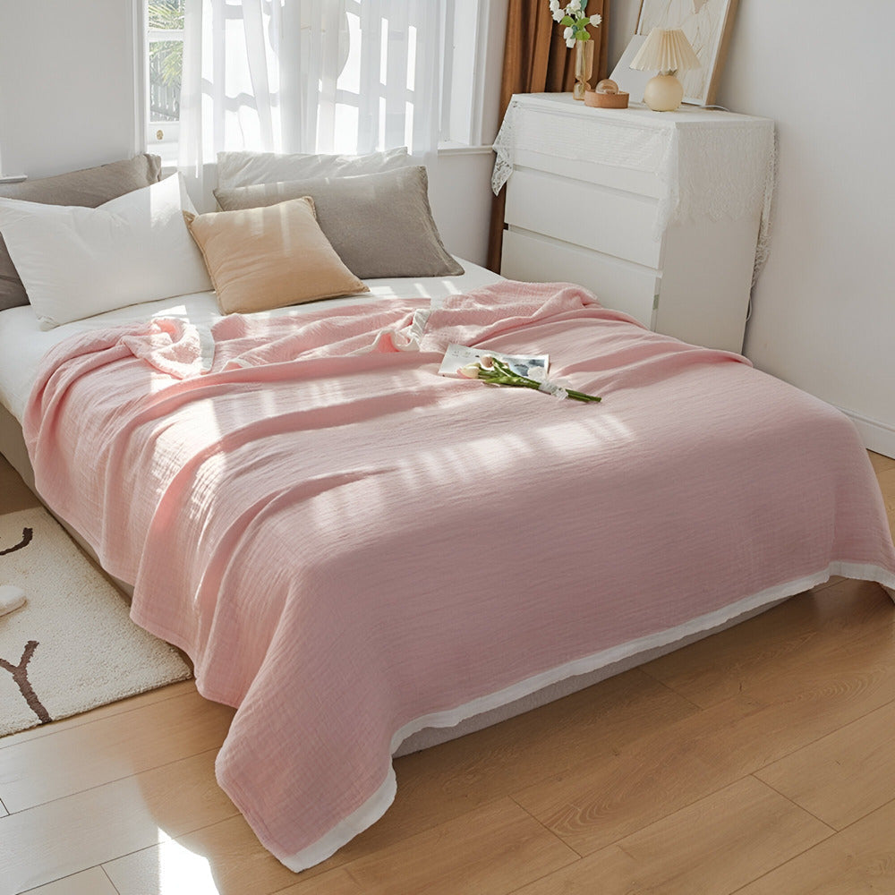 Summer Blanket Multi-Layer Muslin Machine Washable