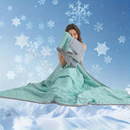 Summer Blanket Reversible Cooling Satin Geometric Stitch