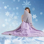 Summer Blanket Reversible Cooling Satin Geometric Stitch